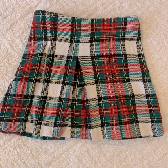 🎄♥️🤍Flannel Christmas skirt- pleated 🤍♥️🎄 - Picture 9 of 11